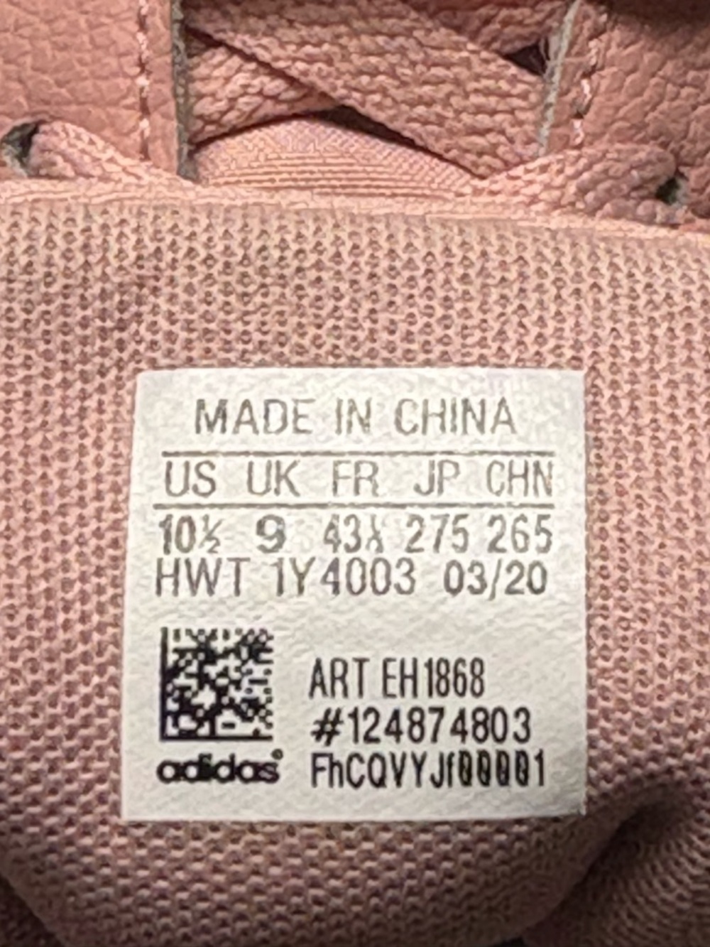 Adidas Roguera Pink Spirit Sneakers Size 10.5 Leather Upper Athletic Shoes - Picture 10 of 10